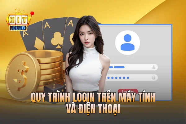 Quy trình login trên máy tính và điện thoại